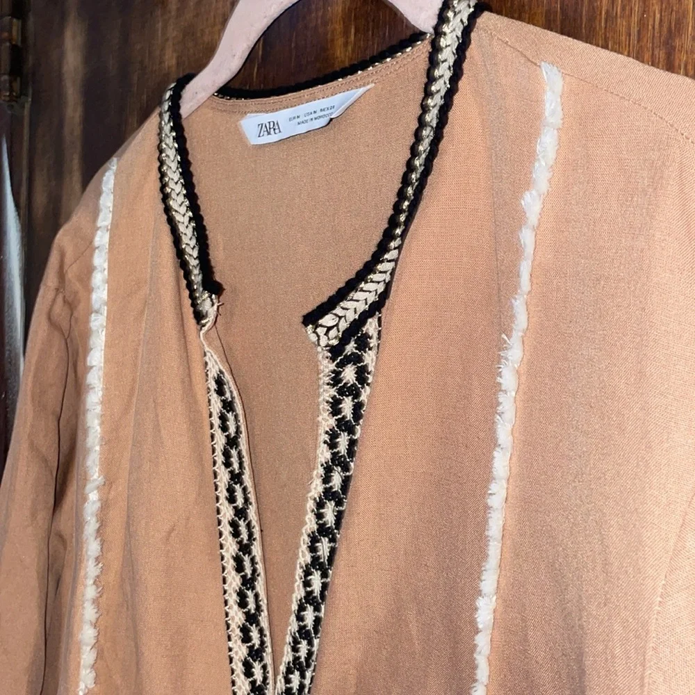 Zara blush embroidery dress - Picture 9 of 10